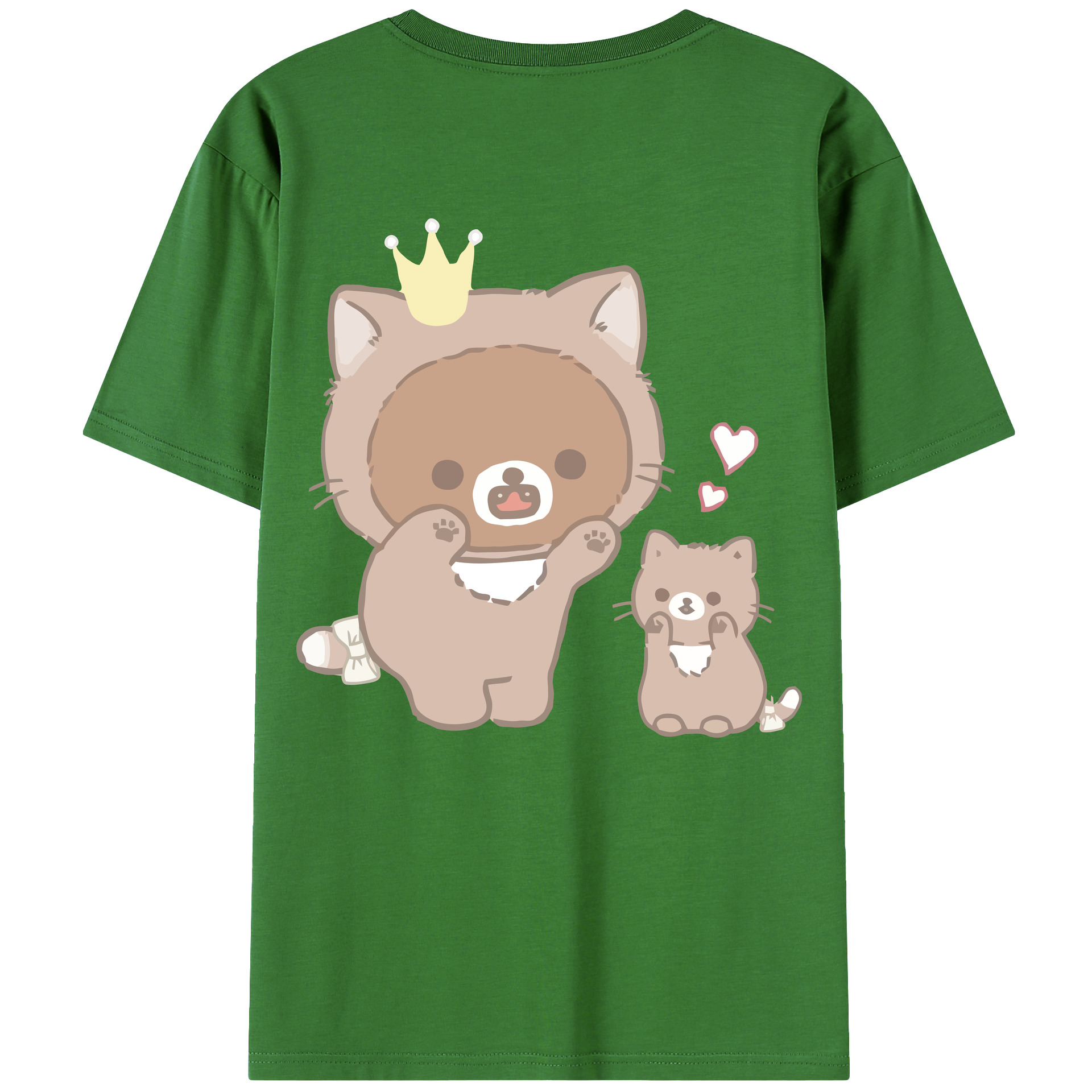 （画像用） リラックマ リラックマ キイロイトリ Rilakkuma Korilakkuma Kiiroitori レディース半袖Tシャツ(バックプリント)